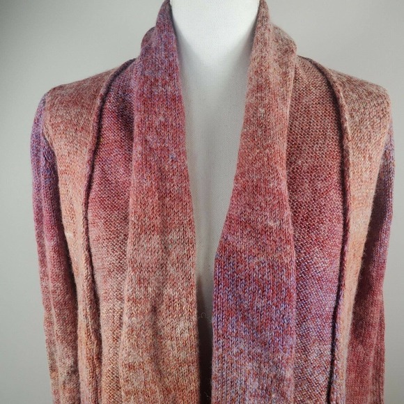 Noble Outfitters Ombre Scarf Cardigan Knit Sweater XS Waterfall Equestrian Long - Picture 2 of 12